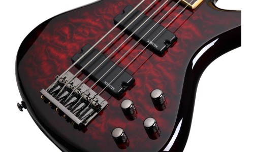 Schecter 2502 Electric Bass Stiletto Extreme-5 - Black Cherry (BCH)