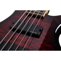 Schecter 2502 Electric Bass Stiletto Extreme-5 - Black Cherry (BCH)