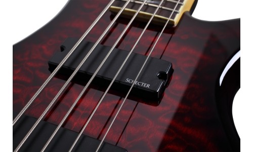 Schecter 2502 Electric Bass Stiletto Extreme-5 - Black Cherry (BCH)