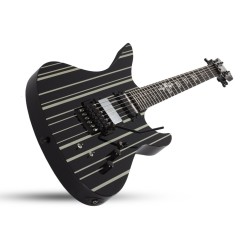 Schecter 1741 Electric Guitar Synyster Custom-S - Gloss Black With Silver Pin Stripes