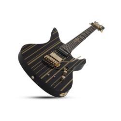 Schecter 1742 Electric Guitar Synyster Custom-S - Gloss Black With Gold Stripes