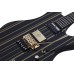 Schecter 1742 Electric Guitar Synyster Custom-S - Gloss Black With Gold Stripes