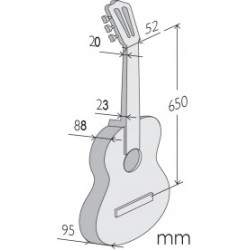 Alhambra 370 Flamenco Mengual & Margarit Flamenca Cypress Signature guitars - Solid German Spruce with tap plate And Solid Cypress