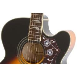 Epiphone EEJ2VSGH1 J-200EC Studio Acoustic-Electric Guitar - Vintage Sunburst