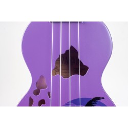 Mahalo MD1HAPPB Ukulele Soprano " Hawaii " Designer Series Purple Burst with Bag